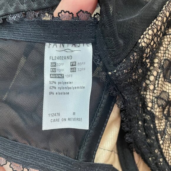 Fantasie Womens‎ Black Underwire Bra Size 32FF 32H - Picture 6 of 6